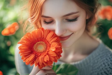 Naklejka premium Close-up tulips, 3D photo wallpaper with flowers.. Beautiful simple AI generated image
