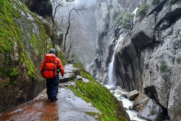 Beautiful sunrise in Norway - lofotens. Beautiful simple AI generated image