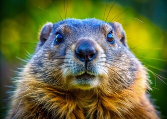 Macro Woodchuck Photography: Close-Up Images of Groundhog Fur, Eyes, Claws, Wildlife Details