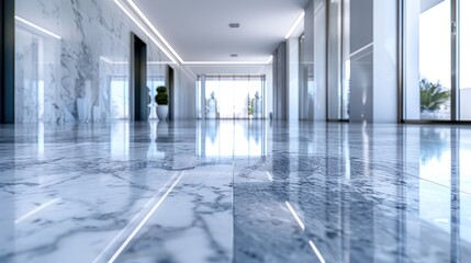 Modern Marble Hallway Interior Design