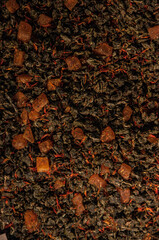 Loose herbal tea in the market