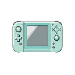 side view of a minimalist stick console game