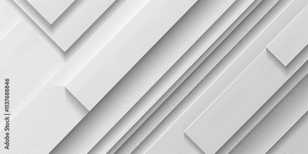 Poster abstract white background with a hexagonal shape and a shadow effect for a technology concept. white