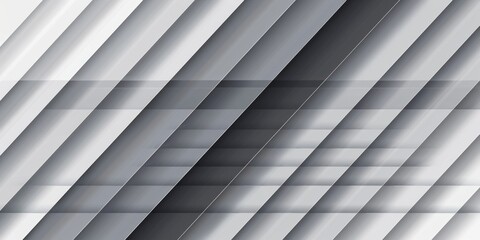 Obraz premium Abstract white background with a hexagonal shape and a shadow effect for a technology concept. White paper, 3D rendering illustration. Modern website banner logo, diagonal lines for copy space