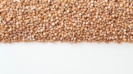 Obraz premium A Close-up View of Buckwheat Grains - Healthy and Nutritious Food
