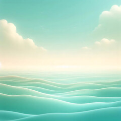 Obraz premium A mint pastel color background image
