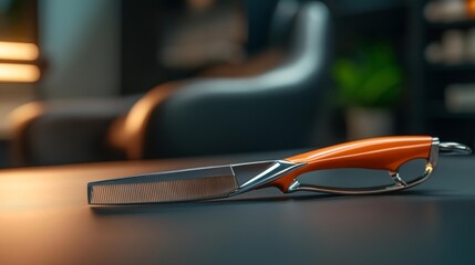 Stylish Haircutting in Action. Generative AI