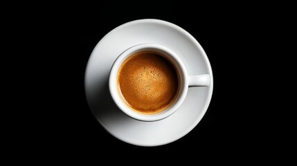 Delicate Espresso in a Pristine White Cup