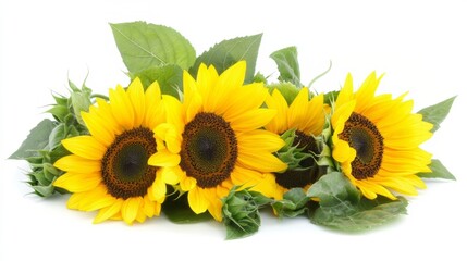 Obraz premium A Stunning Bouquet of Sunflowers in Full Bloom