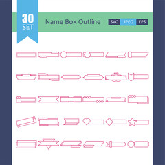 Customizable Name Box Outlines