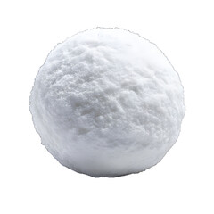 Fototapeta premium One snowball isolated on white or transparent background, with clipping path series