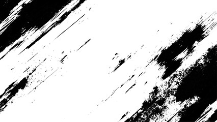 Fototapeta premium Grunge black and white urban vector texture. design brush strokes. Overlay texture. Faded black-white dyed paper texture. Sketch grunge design. Use for poster, cover, banner, mock-up, stickers layout.