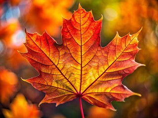 Fototapeta premium Maple Leaf Patterns: Autumn Backgrounds, Fall Foliage Textures, Nature Designs, Red Orange Yellow Leaves
