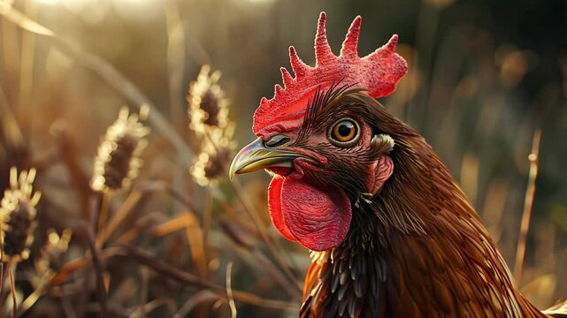 brood hen in nature Video 4K