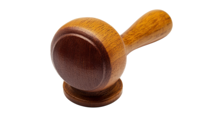 A Classic Rubber Stamp with a Wooden Handle Ideal for Office Use, Craft Projects, or Personalized Stationery.