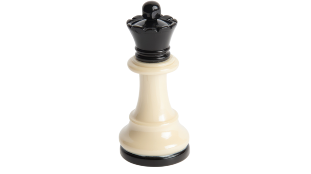 Classic White and Black Chessboard Piece Representation: Ideal for Educational Materials, Game Illustrations, or Artistic Displays.