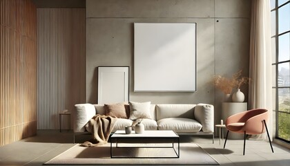 Obraz premium Urban Industrial Style with Exposed Brick and Metal Accents