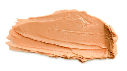 Png orange cream smear design element texture