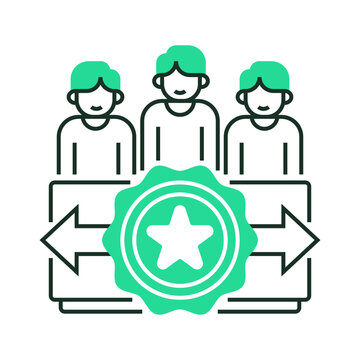 recommend clip art: Public Recognition Line Icon. linear style sign for mobile concept and web design. Outline vector icon.