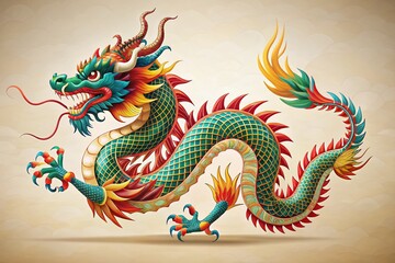 Minimalist Chinese Dragon Art: Elegant Line Art & Geometric Dragon Designs