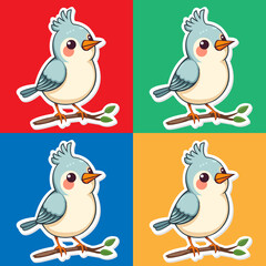 bird cartoon animation sticker cute