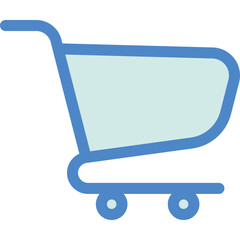 Simple vector icon shopping cart