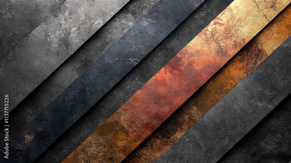 Aufkleber abstract textured background with colorful geometric stripes and patterns
