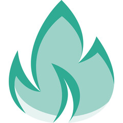 Simple vector icon flame, fire
