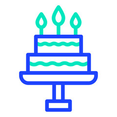 cake Vector Icon Design Illustration