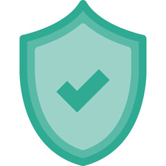 Simple vector icon shield, checkmark