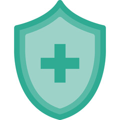 Obraz premium Simple vector icon shield, pharmacy