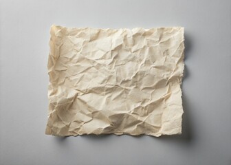 Obraz premium Torn Paper Texture Background, Grey Square, Soft Shadows, Food Photography Overlay, Mockup, Recipe Template, Menu Design