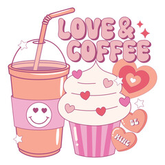 Retro Valentine’s Day design