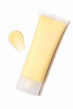 Manuka honey face mask in tube with a sample swatch