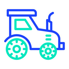 Obraz premium Tractor Vector Icon Design Illustration