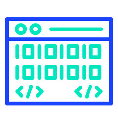 Coding Vector Icon Design Illustration