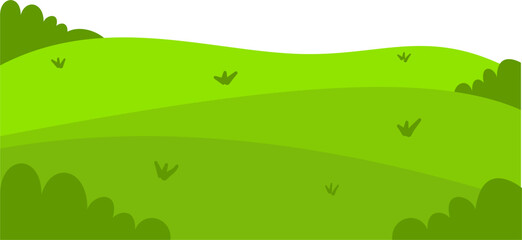Obraz premium grass illustration lanscape