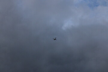 airplane in the sky