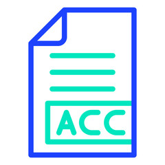 Fototapeta premium AAC Vector Icon Design Illustration