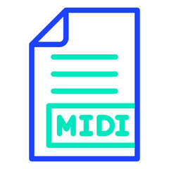 Obraz premium MIDI Vector Icon Design Illustration