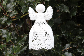 christmas angel on a tree