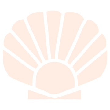Hand drawn scallop shell doodle transparent png