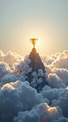 Corporate excellence: best employee or startup competition trophy