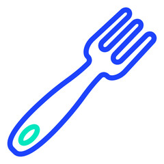 Fototapeta premium Fork Vector Icon Design Illustration