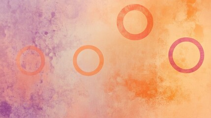 Obraz premium Abstract Orange and Purple Background with Circles