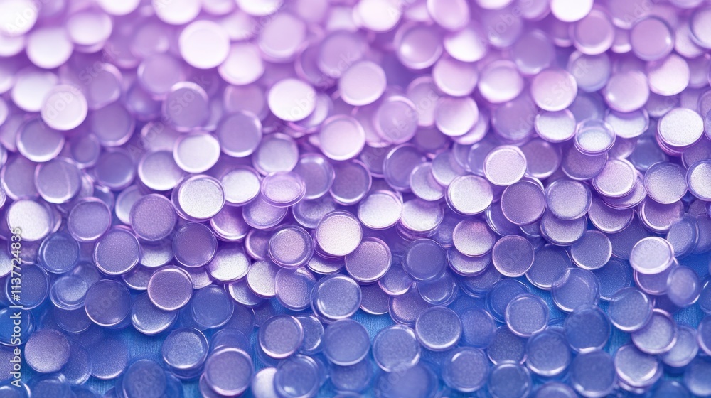 Poster shimmering purple circles abstract background with soft bokeh effect