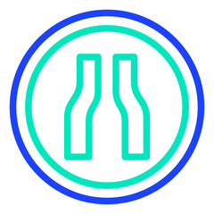 Narrow road Vector Icon Design Illustration