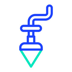 Plumb bob Vector Icon Design Illustration
