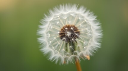 Fototapeta premium Dandelion Seed Head Macro Photograph