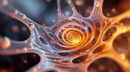 This multicolor fractal 3D design abstract background features a vibrant and intricate pattern that is visually captivating and perfect for a wide range of projects including science presentations